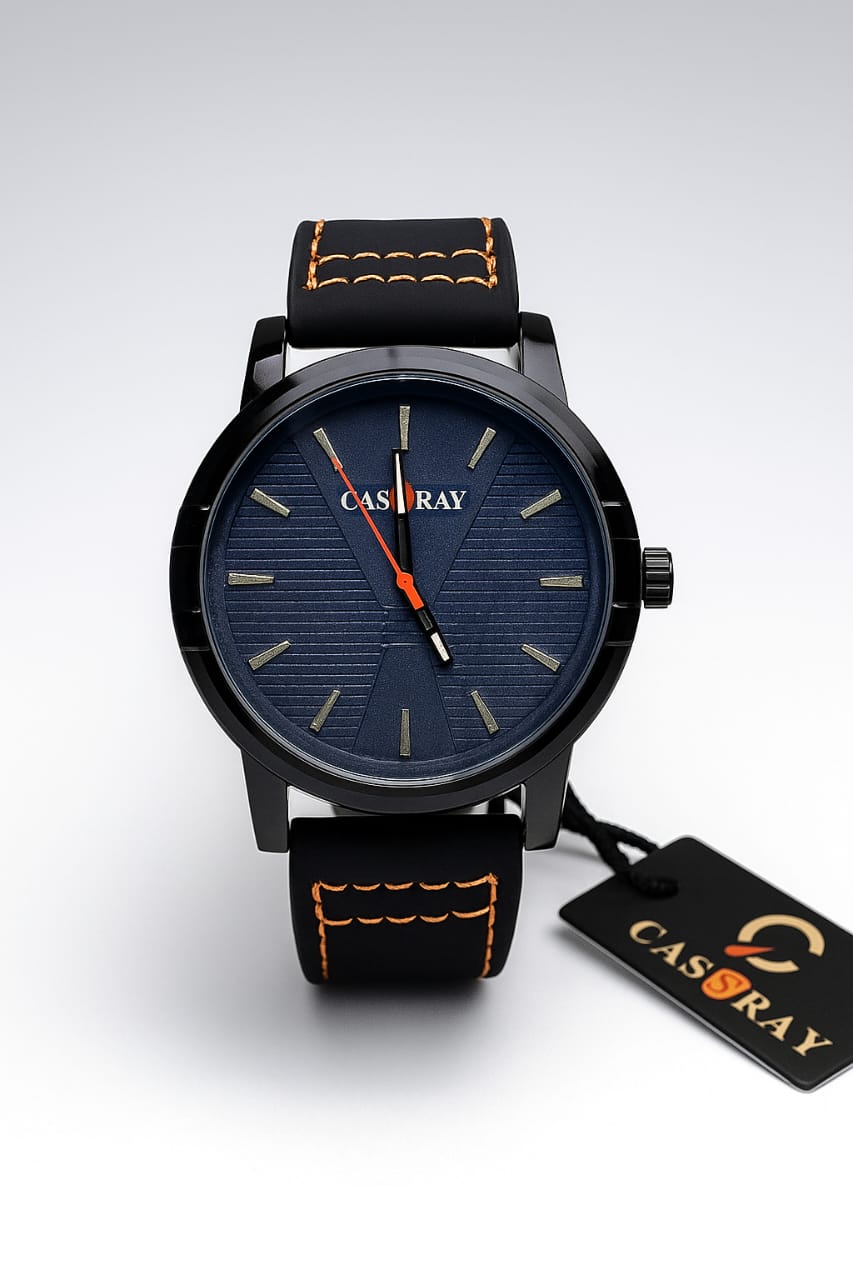 Cassray Leather Strap Watch