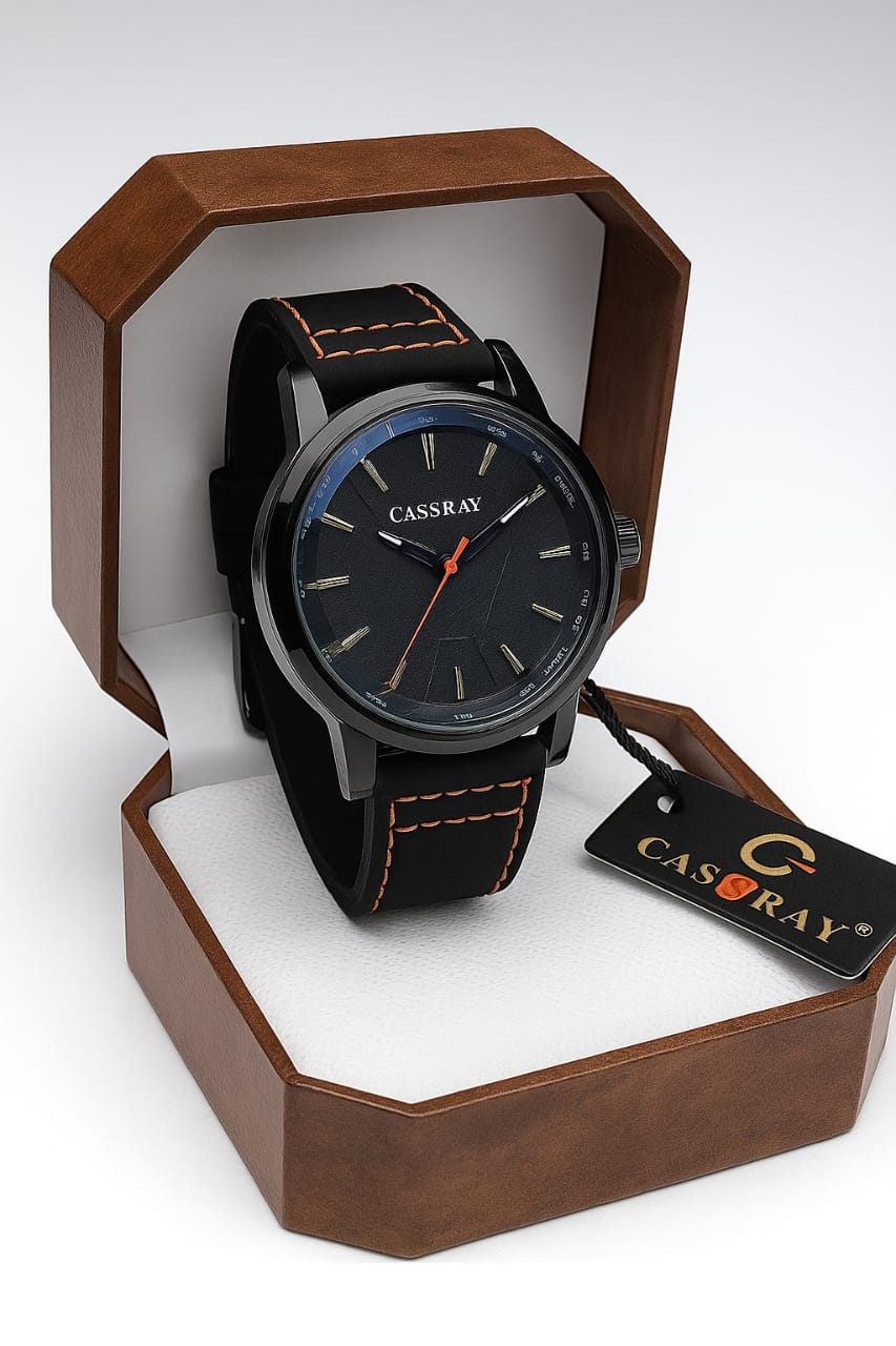 Cassray Leather Strap Watch