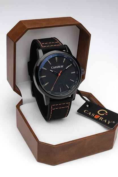 Cassray Leather Strap Watch